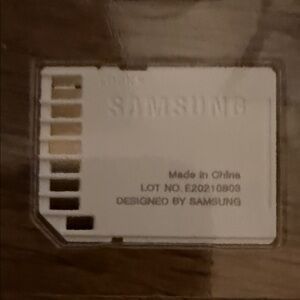 Samsung White MicroSD Card Adapter Insert With Lexar Black SD Card Adapter